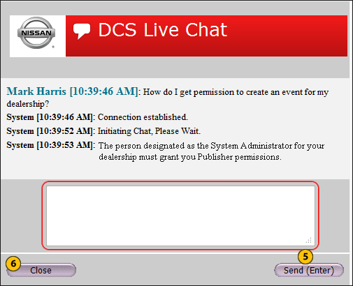 Live chat con